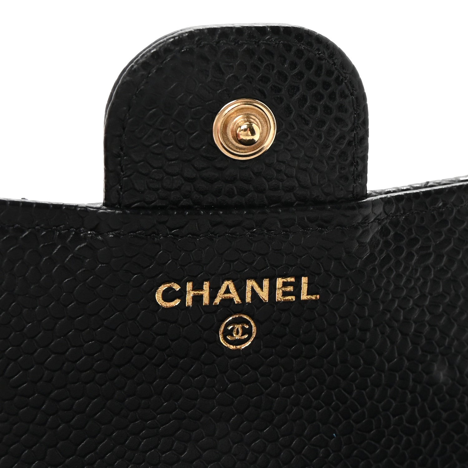 Chanel Caviar Quilted Compact Flap Wallet Black 6 of 8