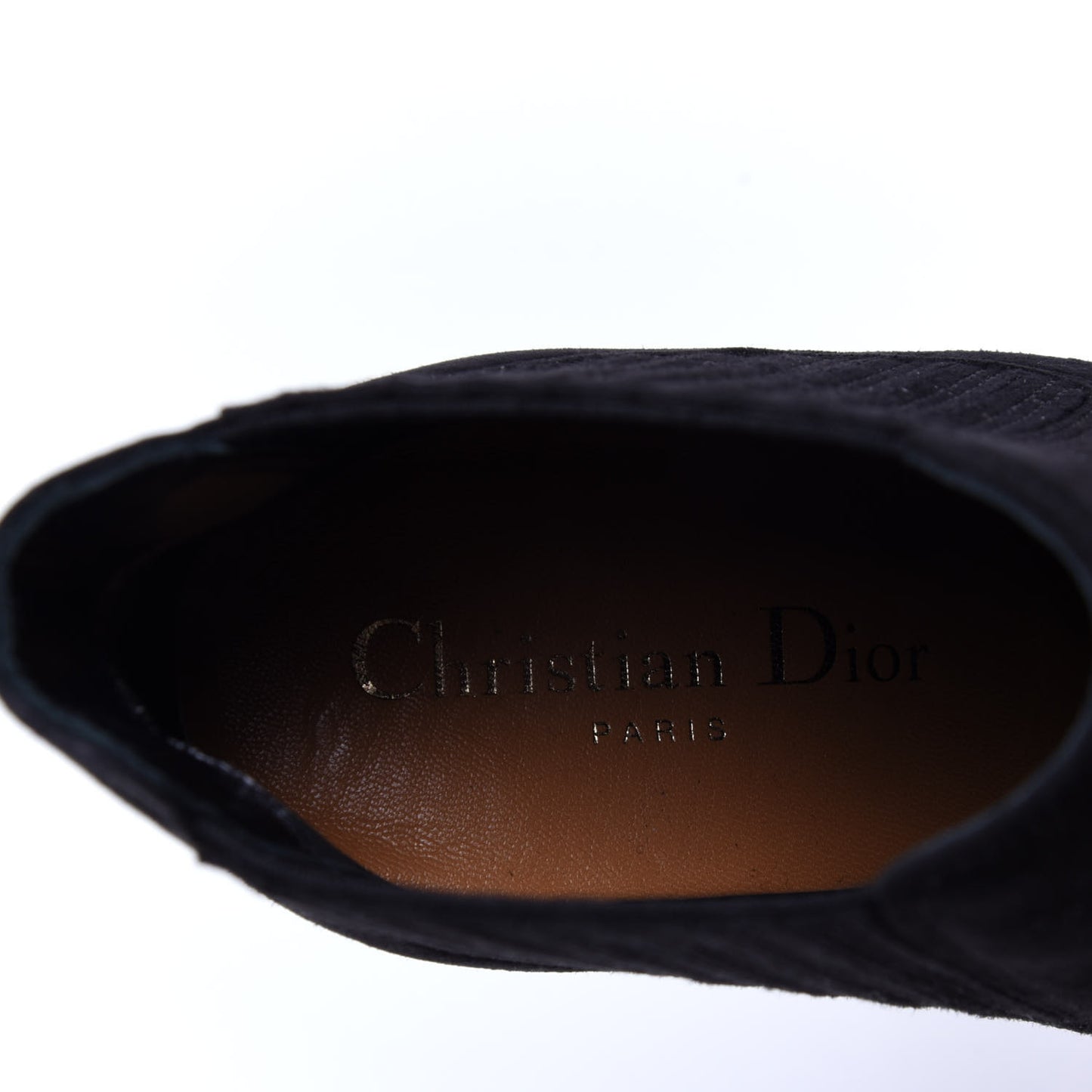 Suede Tortoise Wedge Ankle Boots 35 Black