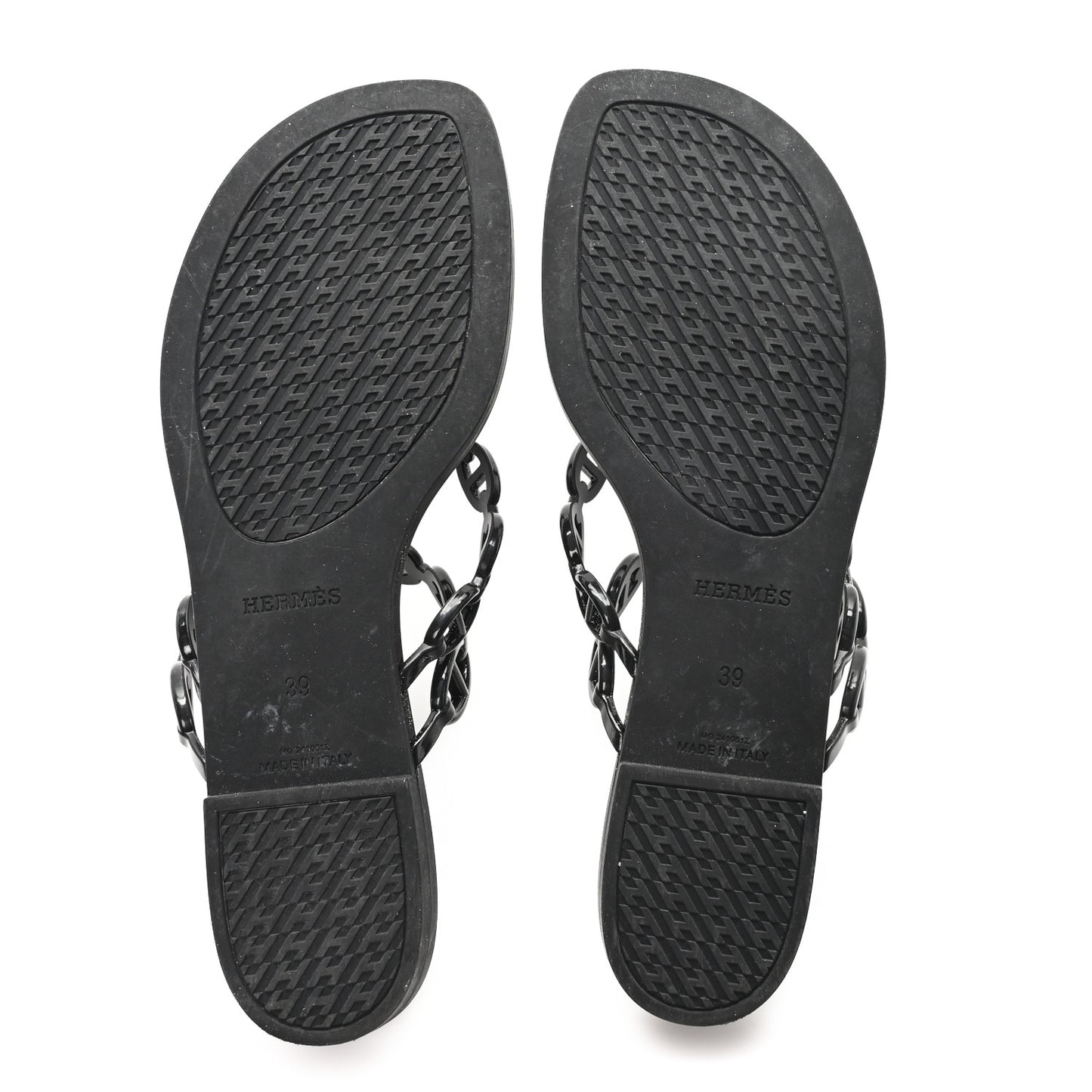 Rubber Womens Island Sandals 39 Black