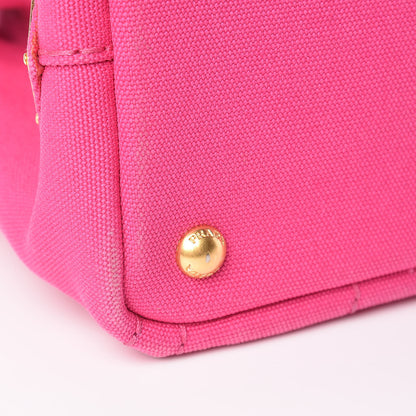 Prada Canapa Small Logo Tote Fuxia 11 of 14