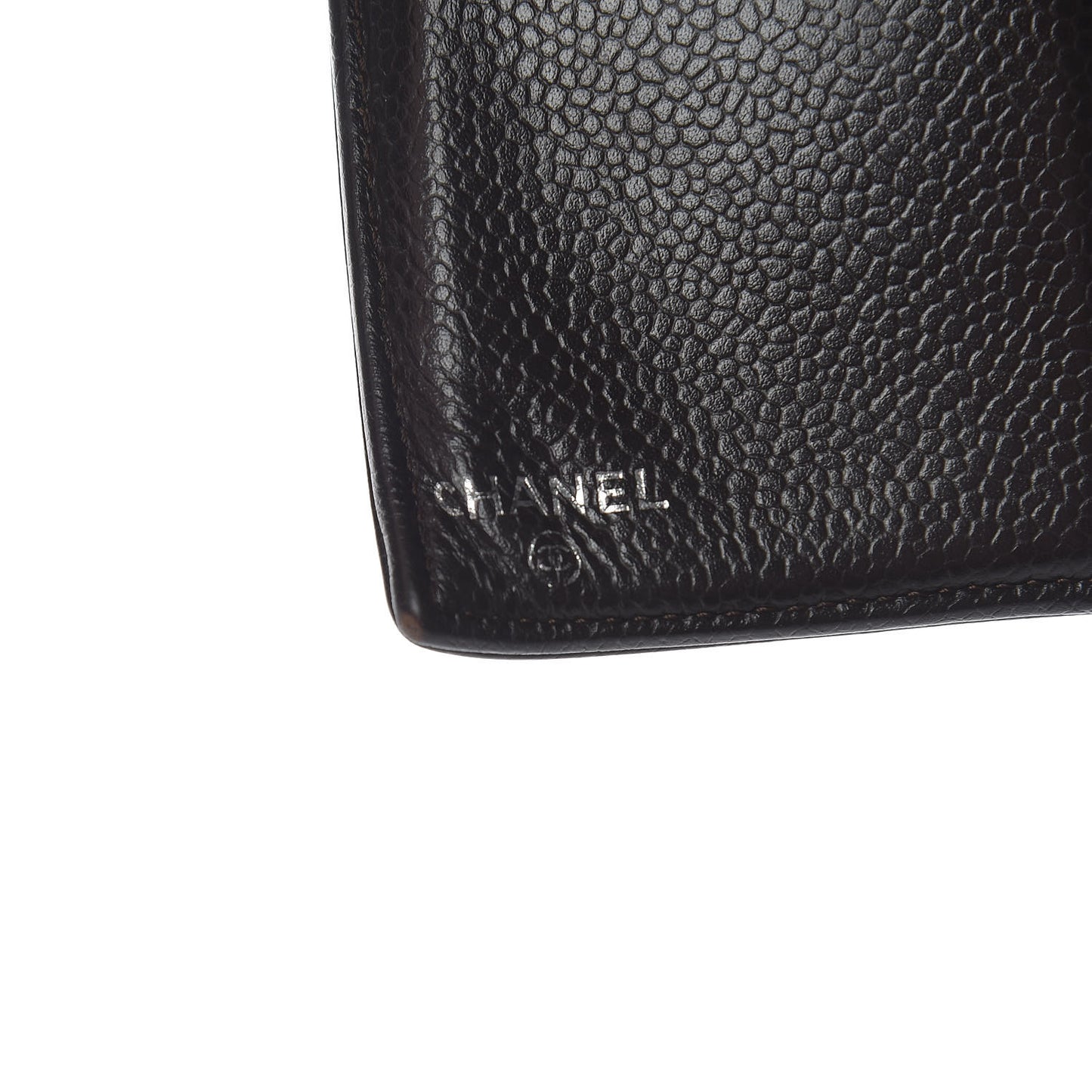 Caviar Timeless CC Yen Wallet Dark Brown
