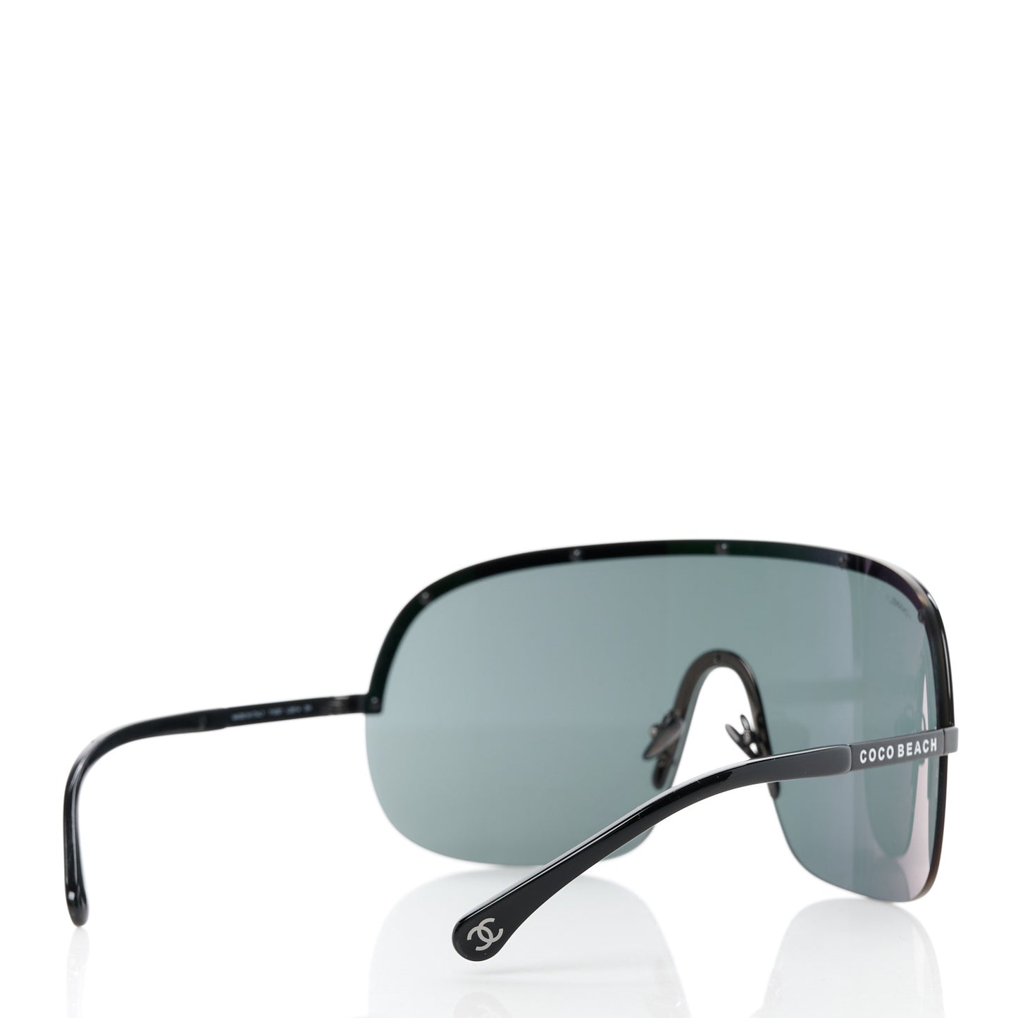 Shield Coco Beach Sunglasses Black Gray