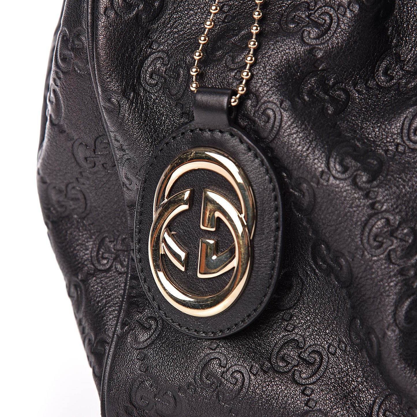 Guccissima Medium Sukey Tote Black