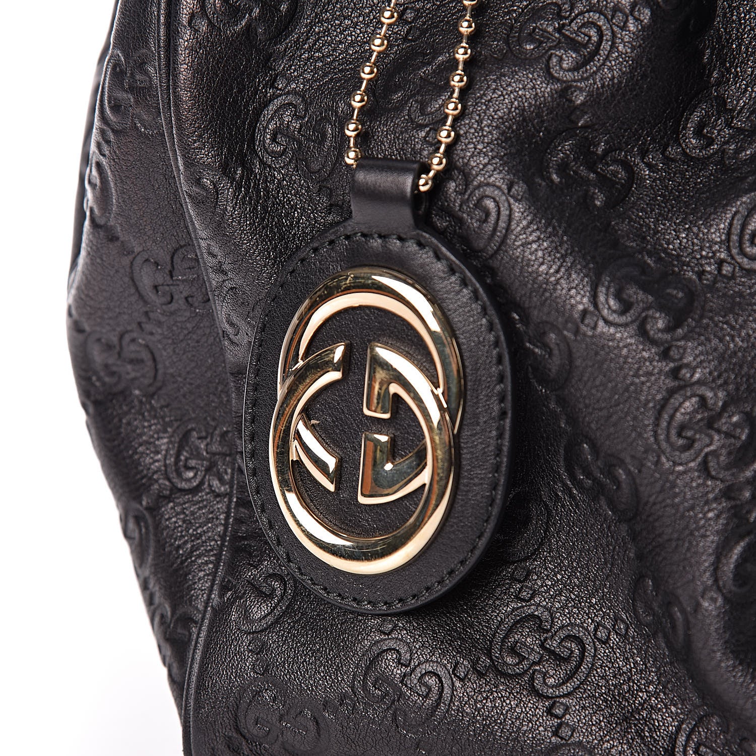 Gucci Guccissima Medium Sukey Tote Black 13 of 15
