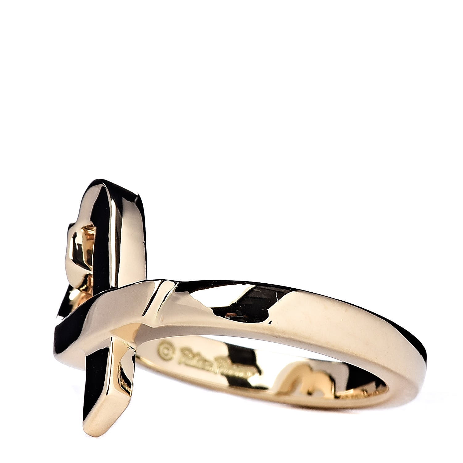 Tiffany 18K Yellow Gold Paloma Picasso Loving Heart Ring 48 4.5 3 of 6