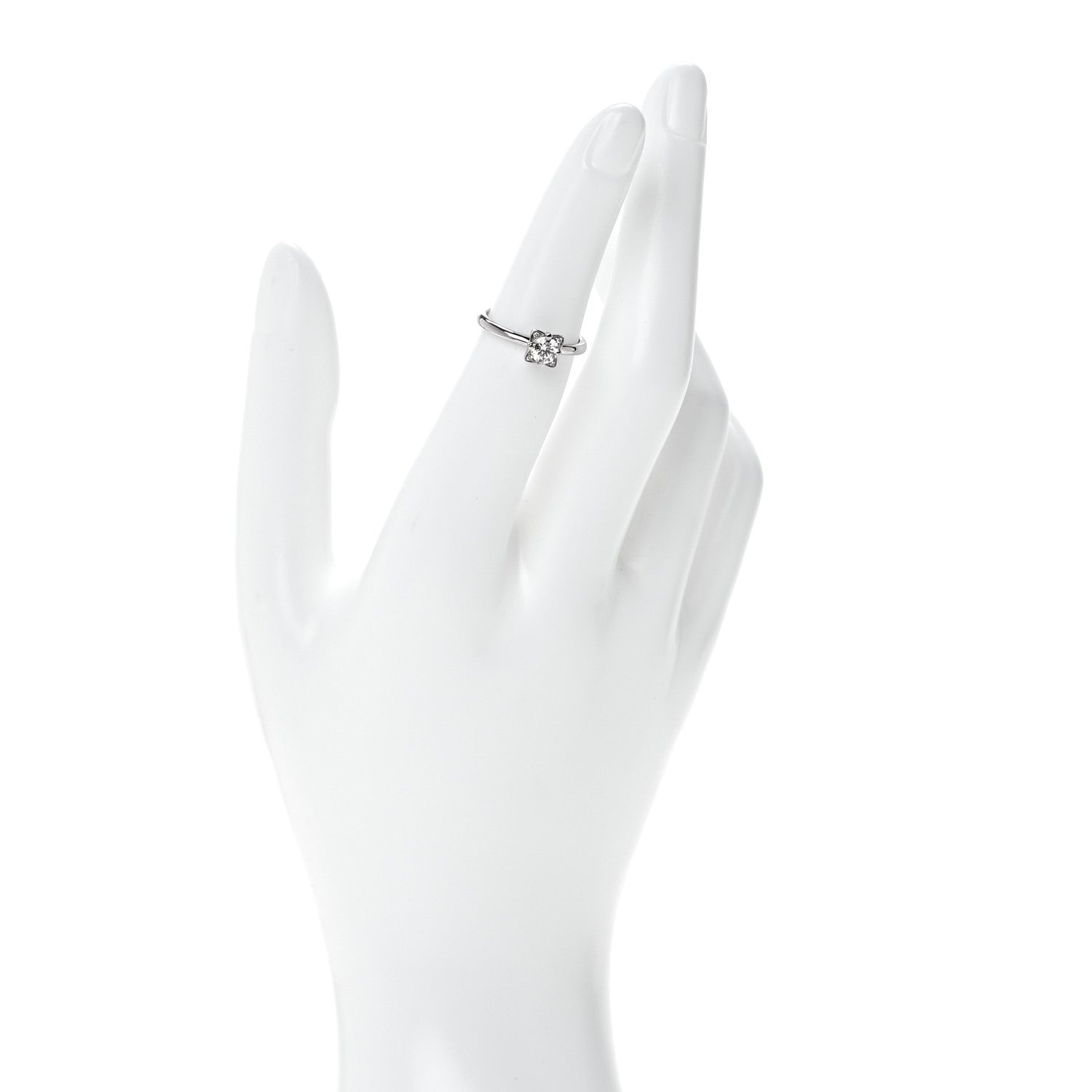 Bulgari Platinum Diamond .32ct Dedicata a Venezia Solitaire Engagement Ring 49 4.75 2 of 7
