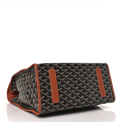 Goyard Goyardine Saint Leger Soft Briefcase Backpack Black Gold 4 of 9