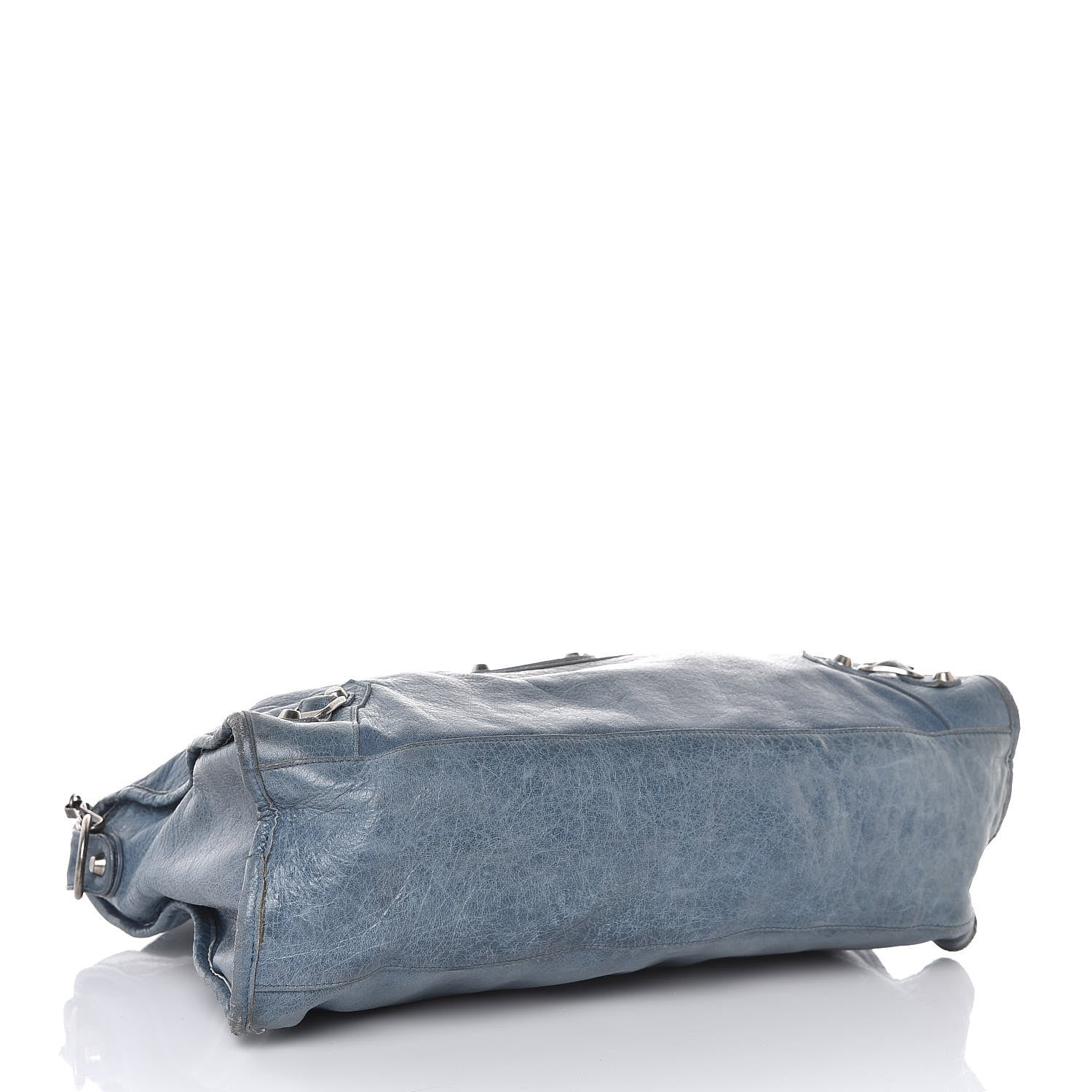 Balenciaga Chevre Classic Silver Hardware City Bleu Jean 5 of 25