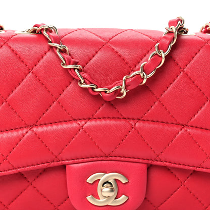 Chanel Lambskin Quilted Mini Mademoiselle Chic Flap Dark Pink 9 of 11