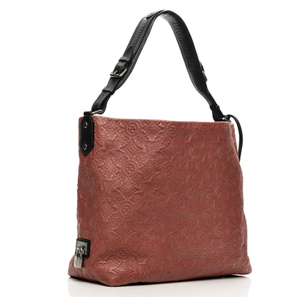 Louis Vuitton Monogram Lambskin Antheia Hobo PM Framboise 3 of 7
