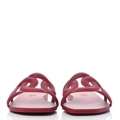 Hermes Rubber Aloha Sandals 37 Rose Baie 2 of 9