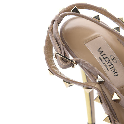 Valentino Garavani Patent Rockstud Ankle Strap 100mm Pumps 40 Water Yellow Poudre 12 of 15