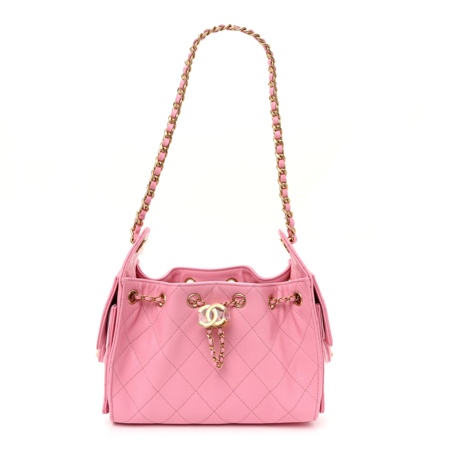 Caviar Quilted Mini Chanel 25 Handbag Pink