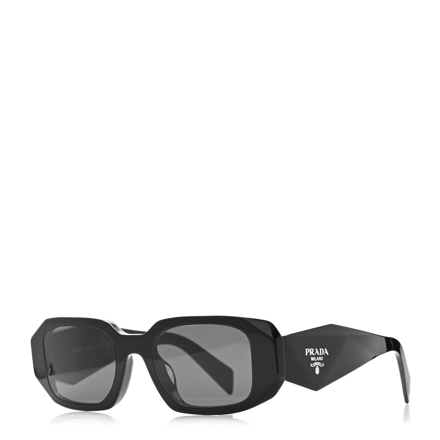 Prada Acetate Symbole Sunglasses SPR 17W Black 1 of 6