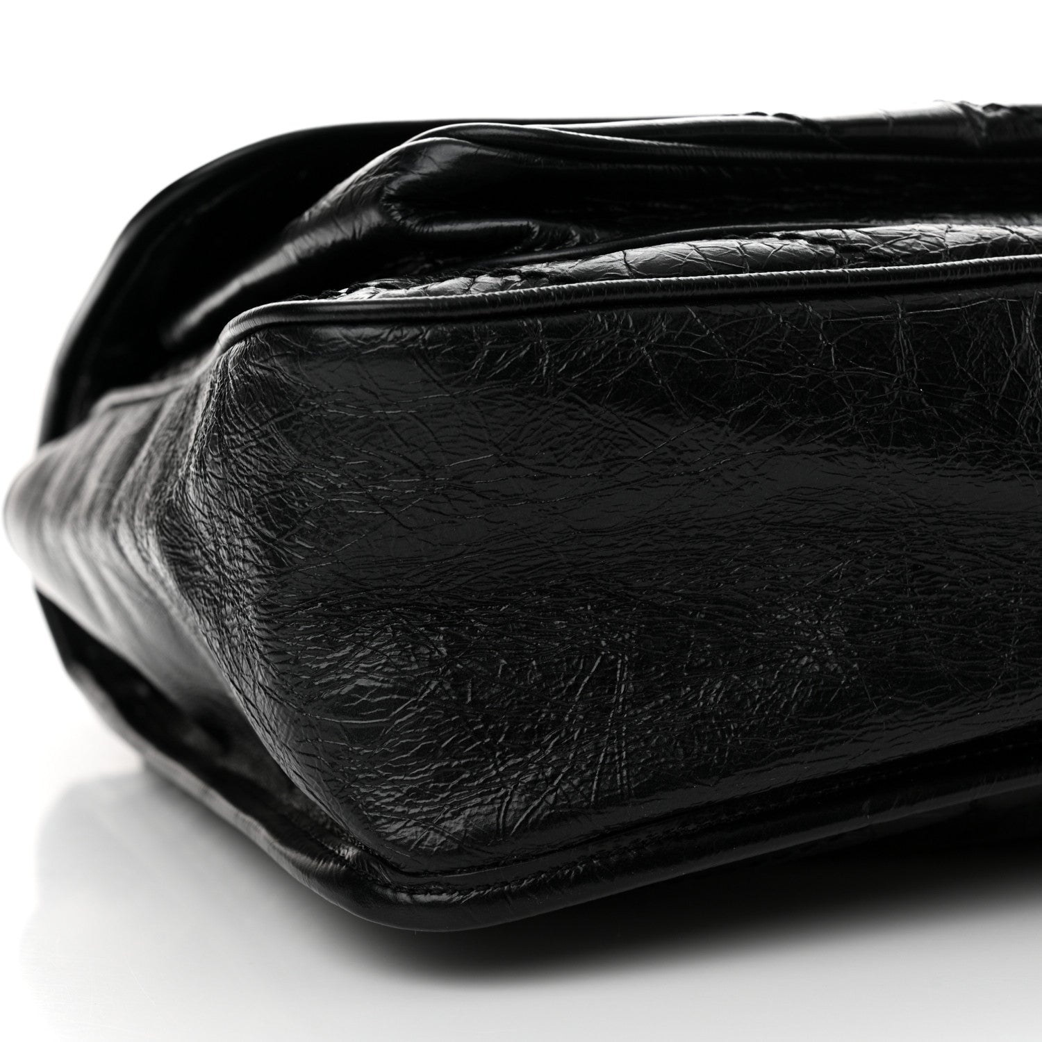 Saint Laurent Crinkled Calfskin Matelasse Monogram Large Niki Chain Satchel Black 9 of 11