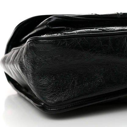 Saint Laurent Crinkled Calfskin Matelasse Monogram Large Niki Chain Satchel Black 9 of 11