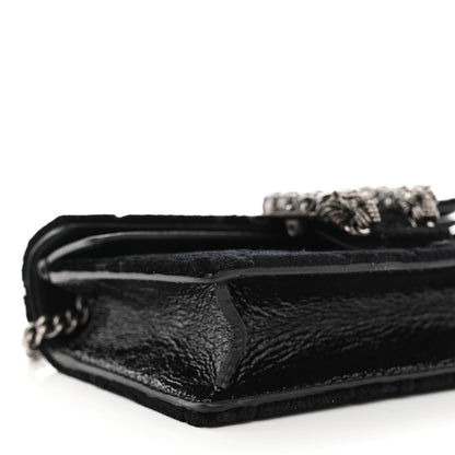 Gucci Velvet GG Monogram Super Mini Dionysus Shoulder Bag Black 8 of 10