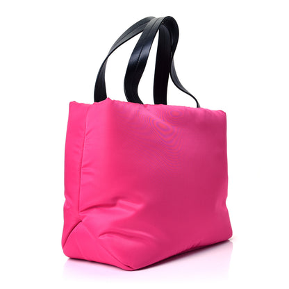 Prada Tessuto Nylon Soft Padded Shopping Tote Fuxia 2 of 4