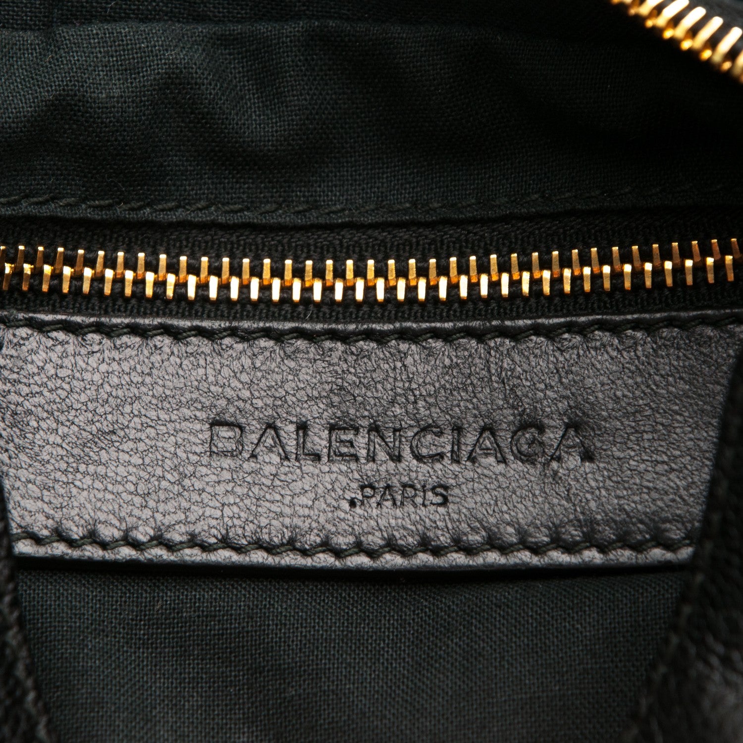 Balenciaga Chevre Gold Metallic Edge Hardware Hip Black 6 of 7
