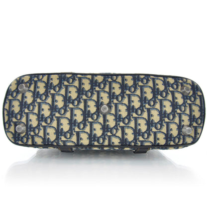 Christian Dior Monogram Vintage Traveler Tote Navy 4 of 9