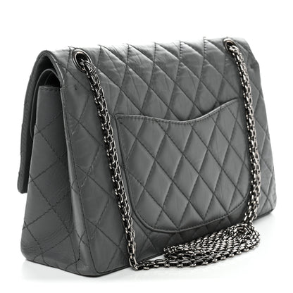 Chanel Aged Calfskin Quilted 2.55 Reissue 226 Flap Grey 3 of 11