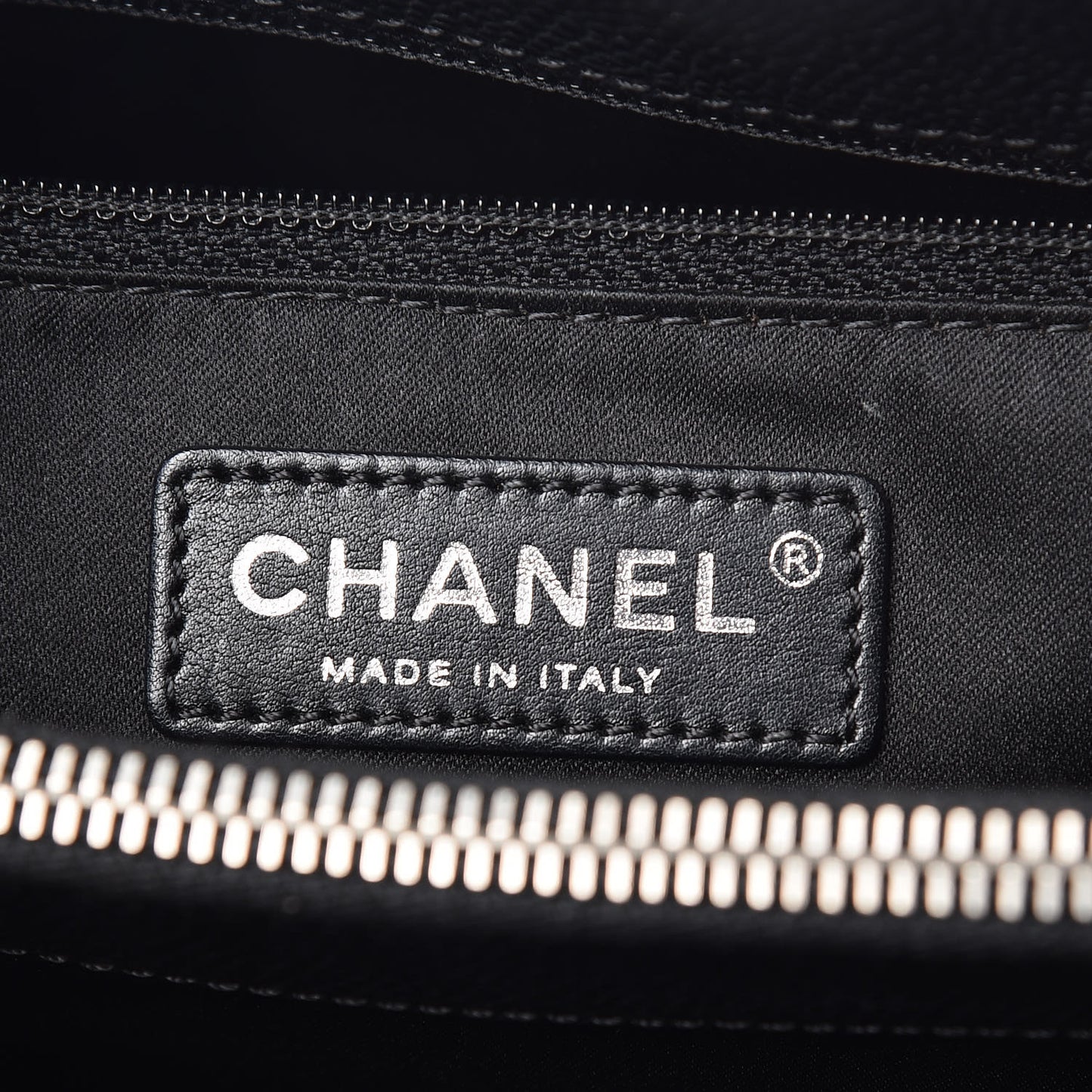 Caviar Quilted Grand Shopping Tote GST Black