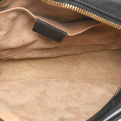 Gucci Monogram Matelasse Diagonal Small GG Marmont Chain Shoulder Bag Beige Black 5 of 10