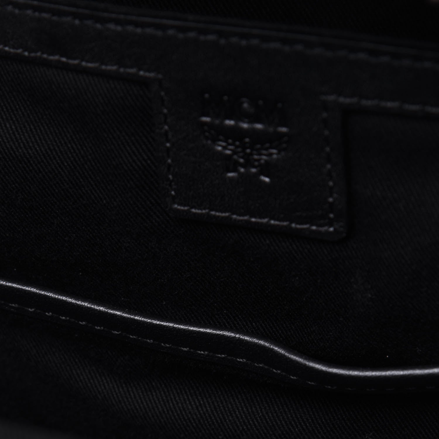 MCM Visetos Studded Small Stark Backpack Black 7 of 12