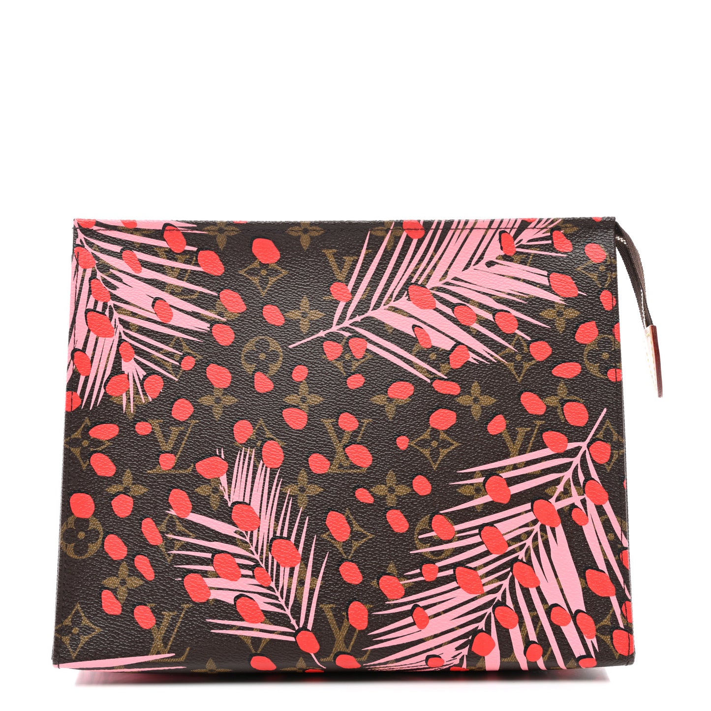 Monogram Jungle Dots Toiletry Pouch 26 Sugar Pink Poppy
