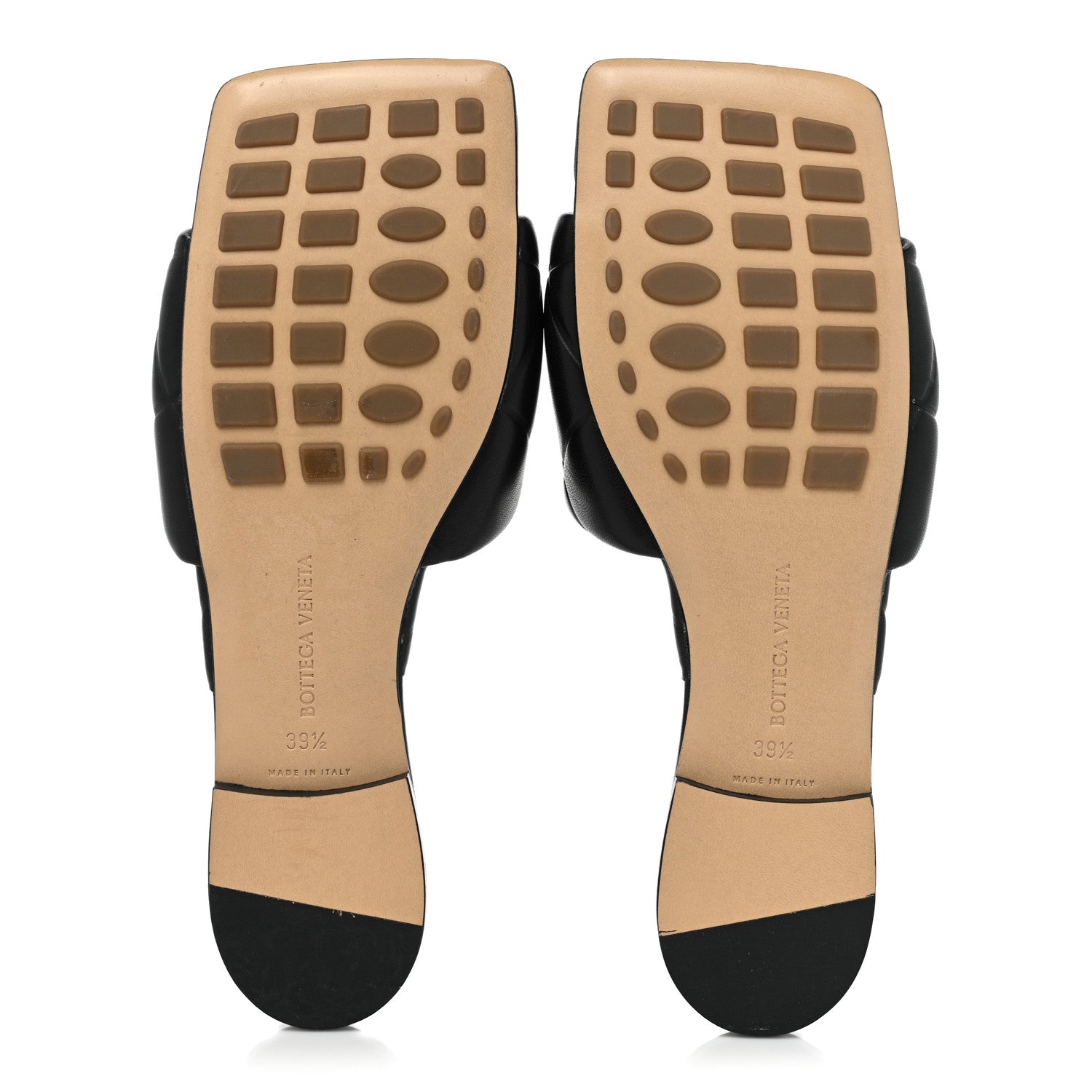 Bottega Veneta Nappa Quilted Rubber Lido Flat Sandals 39.5 Black 5 of 8