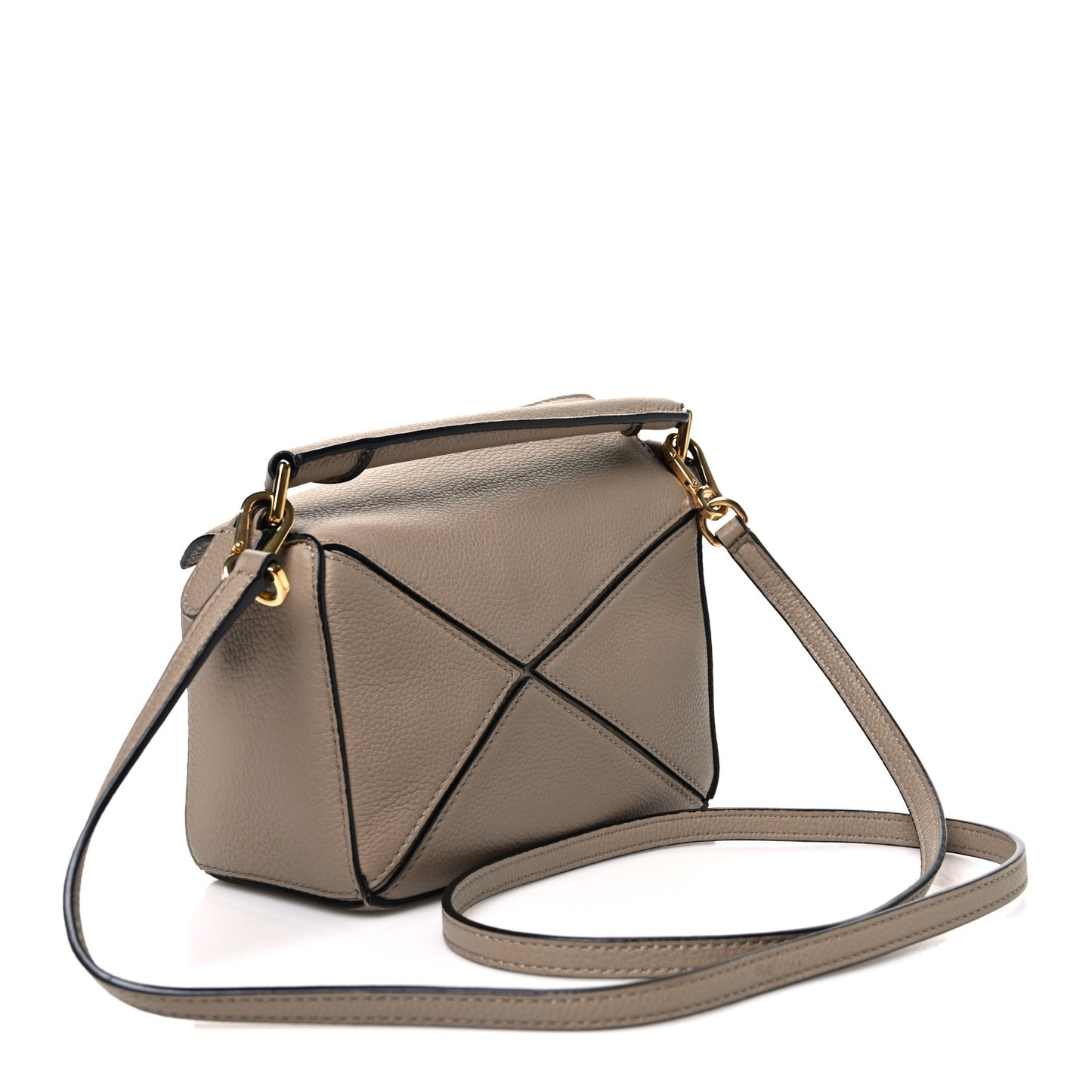 Calfskin Mini Puzzle Bag Sand