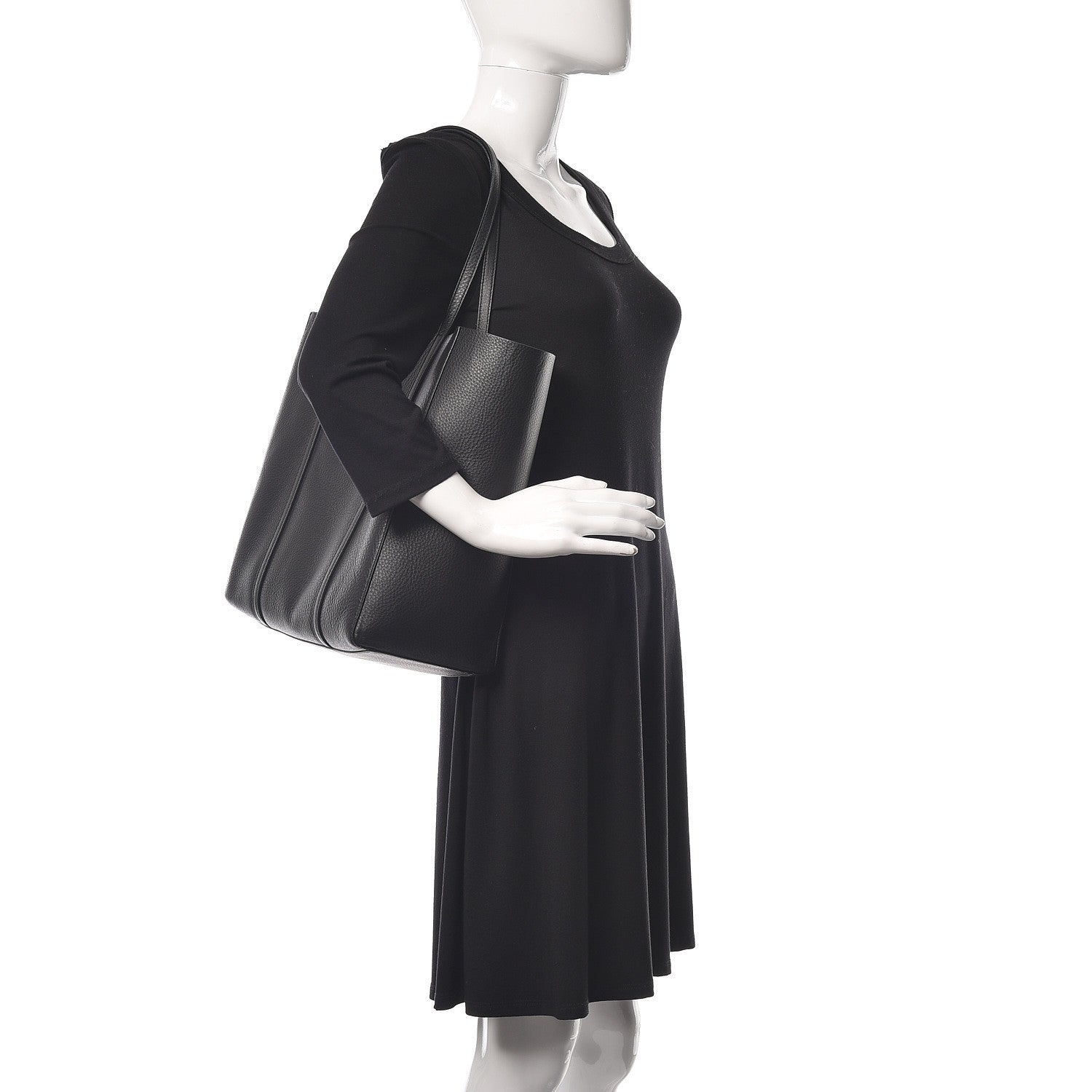 Balenciaga Calfskin Small Everyday Tote Bag Black 2 of 18
