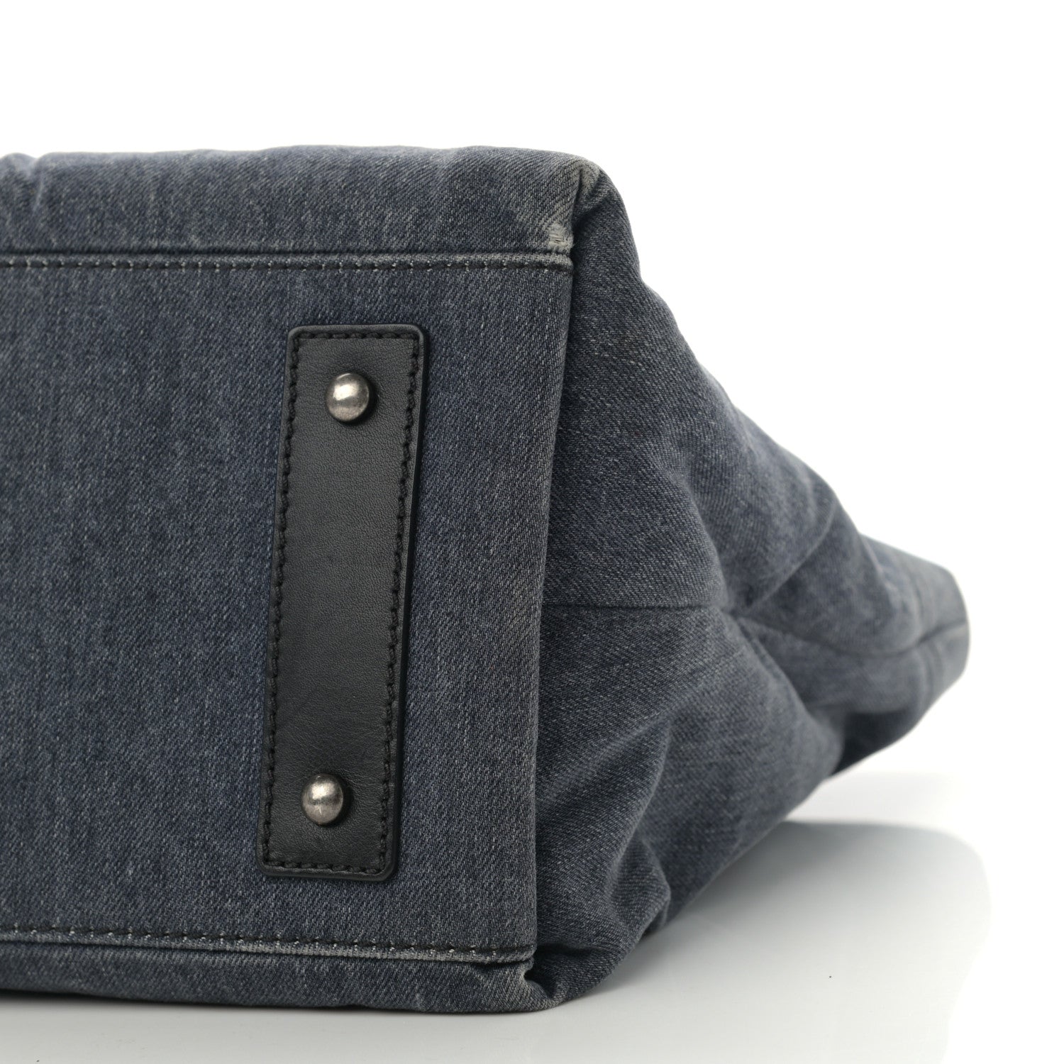 Chanel Denim CC Logo Tote Blue 10 of 10