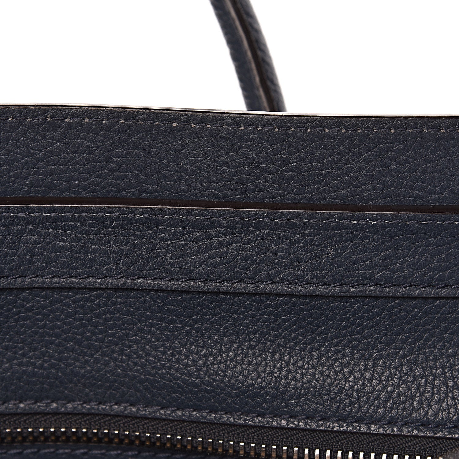 Celine Drummed Calfskin Micro Luggage Orage 11 of 20