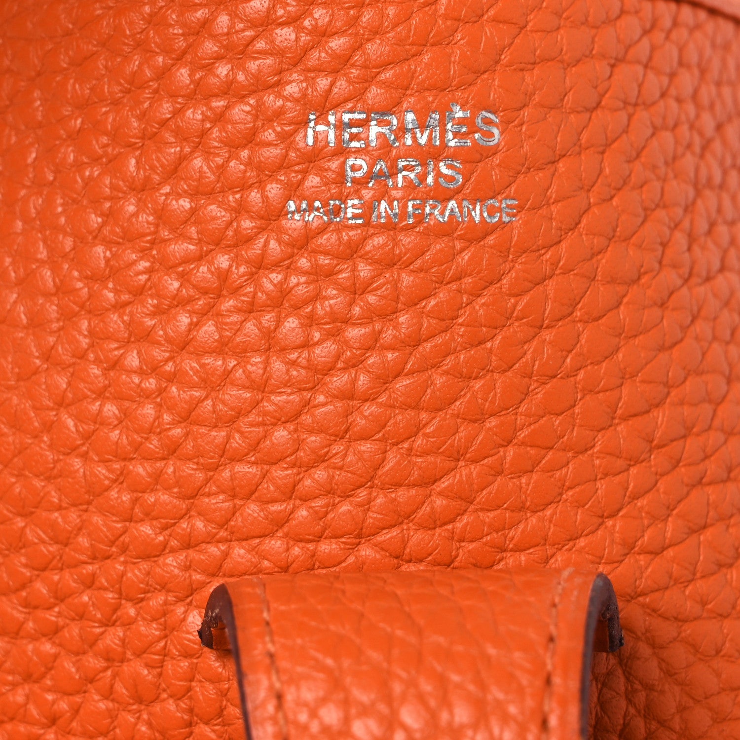Hermes Taurillon Clemence Evelyne III GM Orange 6 of 12