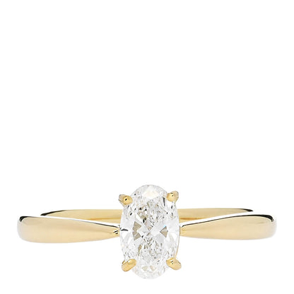 Parker & West by FASHIONPHILE 18K Yellow Gold Diamond .51ct Oval Cut Solitaire Engagement Ring  52 6 1 of 9