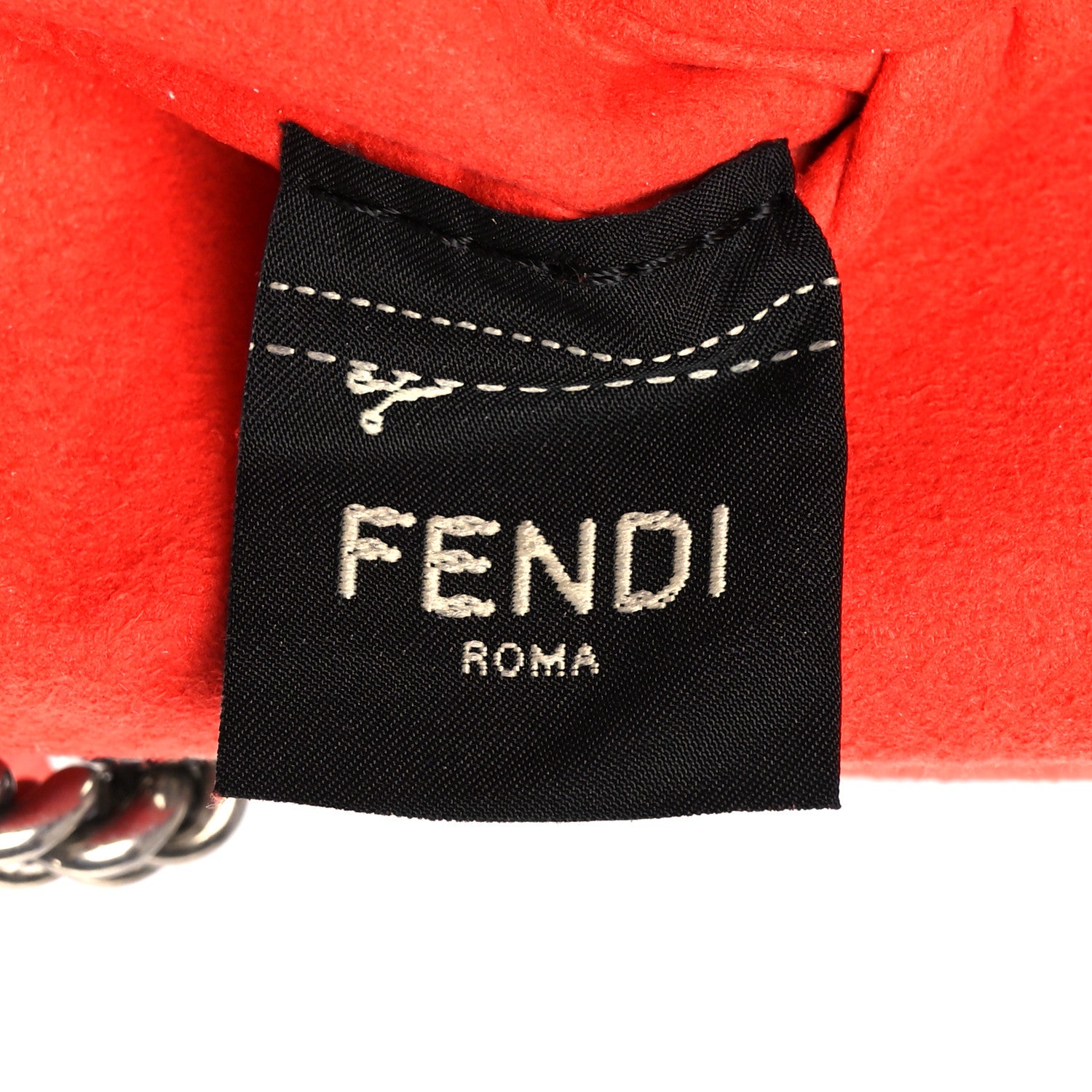 Fendi Technical Fabric FF Midi Chain Baguette Tulipano 7 of 11