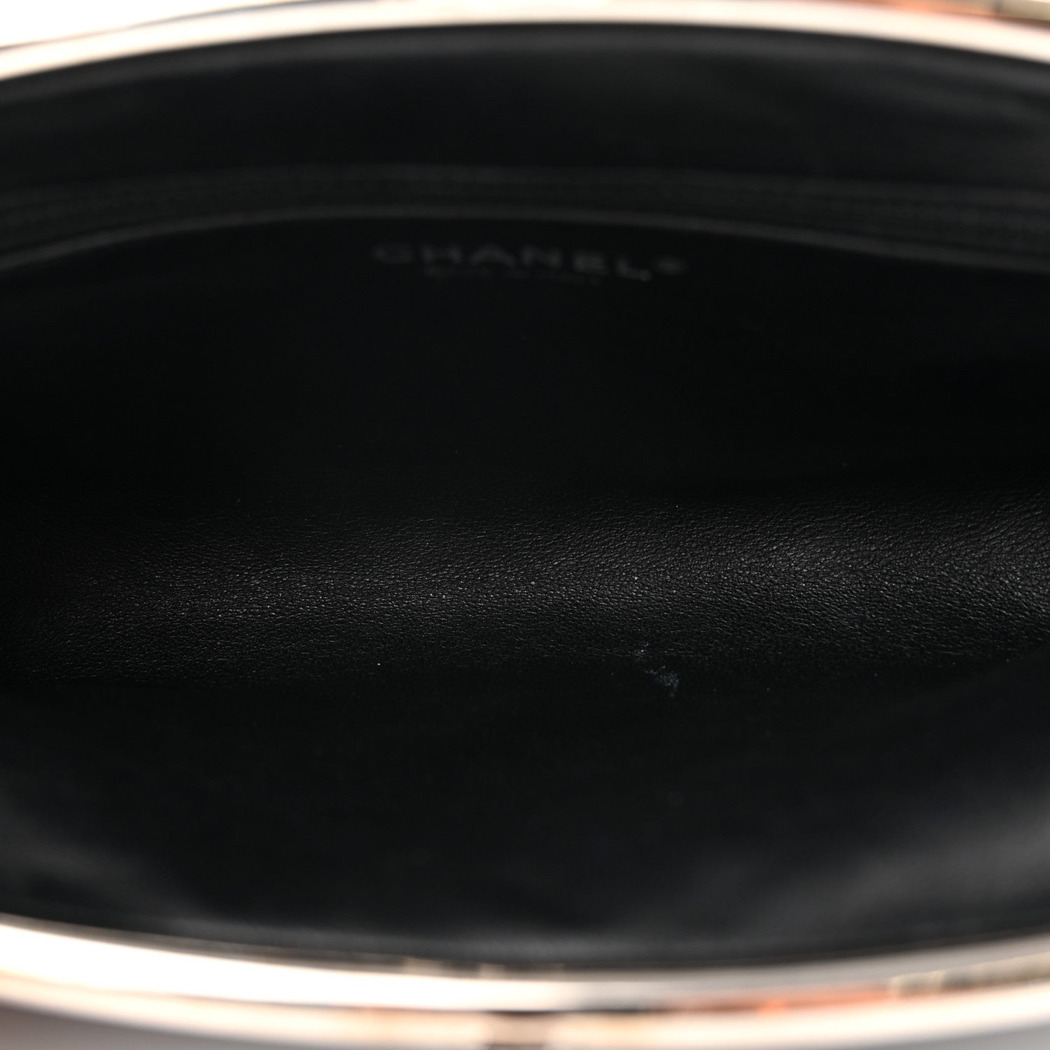 Chanel Lambskin Perforated Timeless Clutch Black 6 of 8
