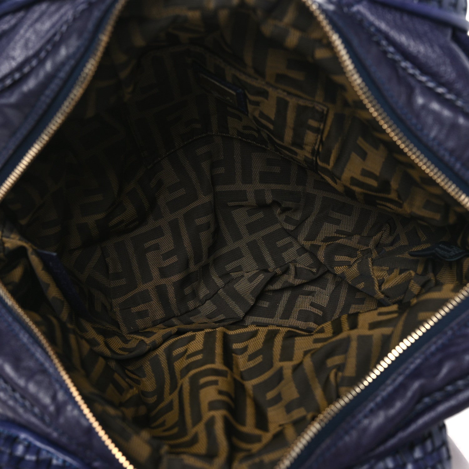 Fendi Nappa Nuvolata Spy Bowler Blueberry 5 of 14