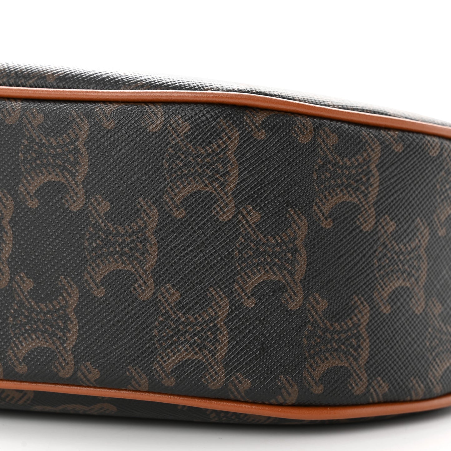 Triomphe Canvas Calfskin Ava Shoulder Bag Tan