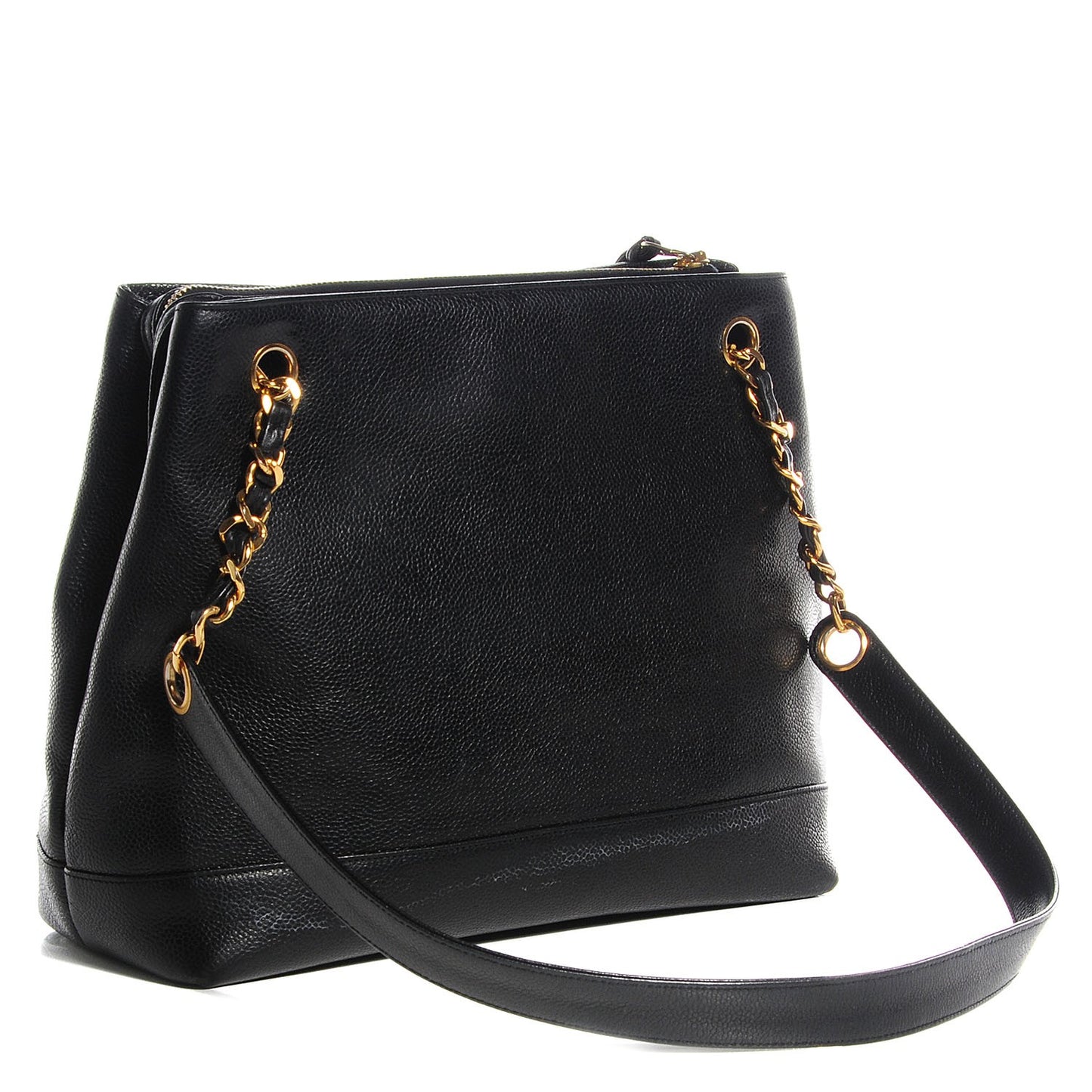 Caviar CC Shoulder Bag Black