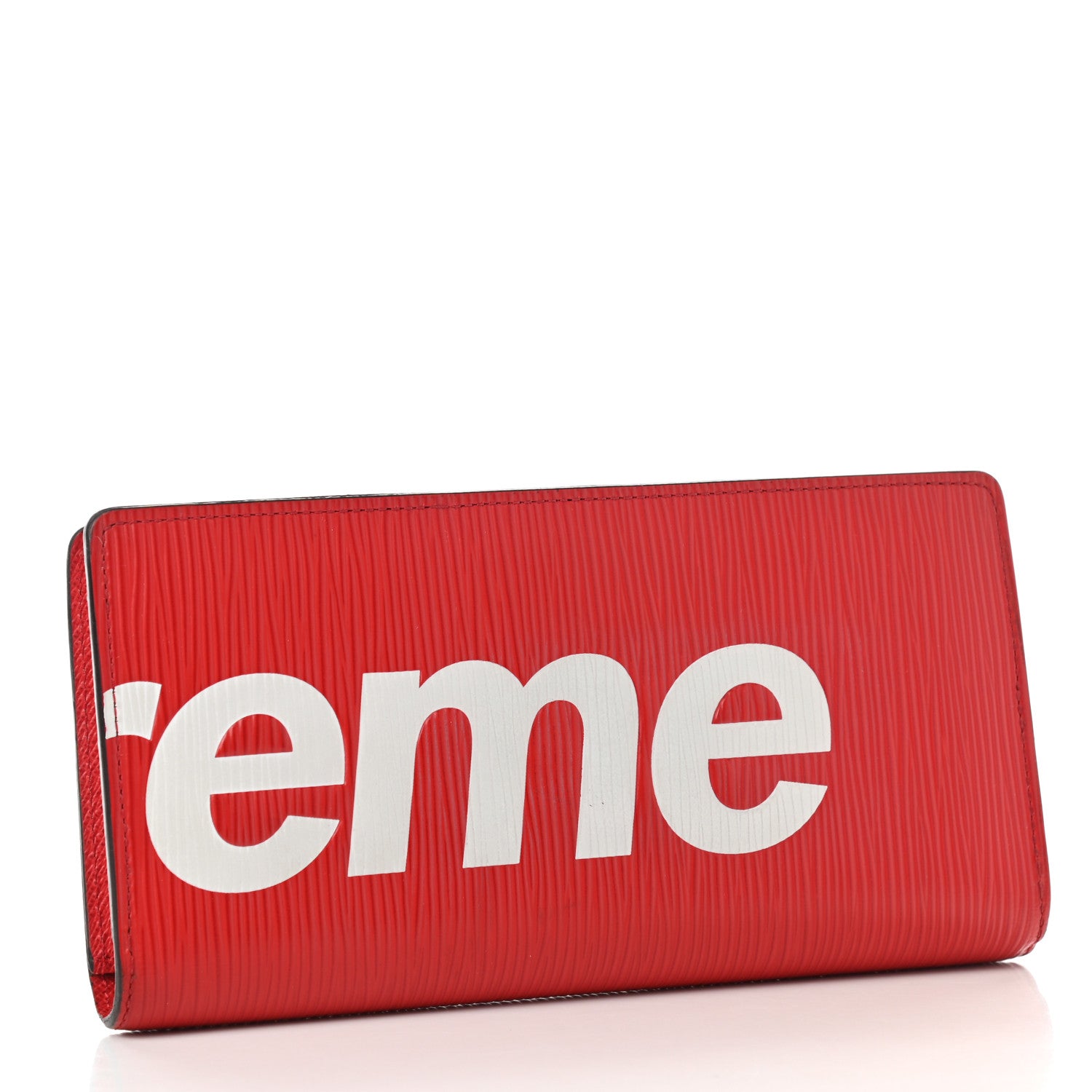 Louis Vuitton X SUPREME Epi Brazza Wallet Red 3 of 7