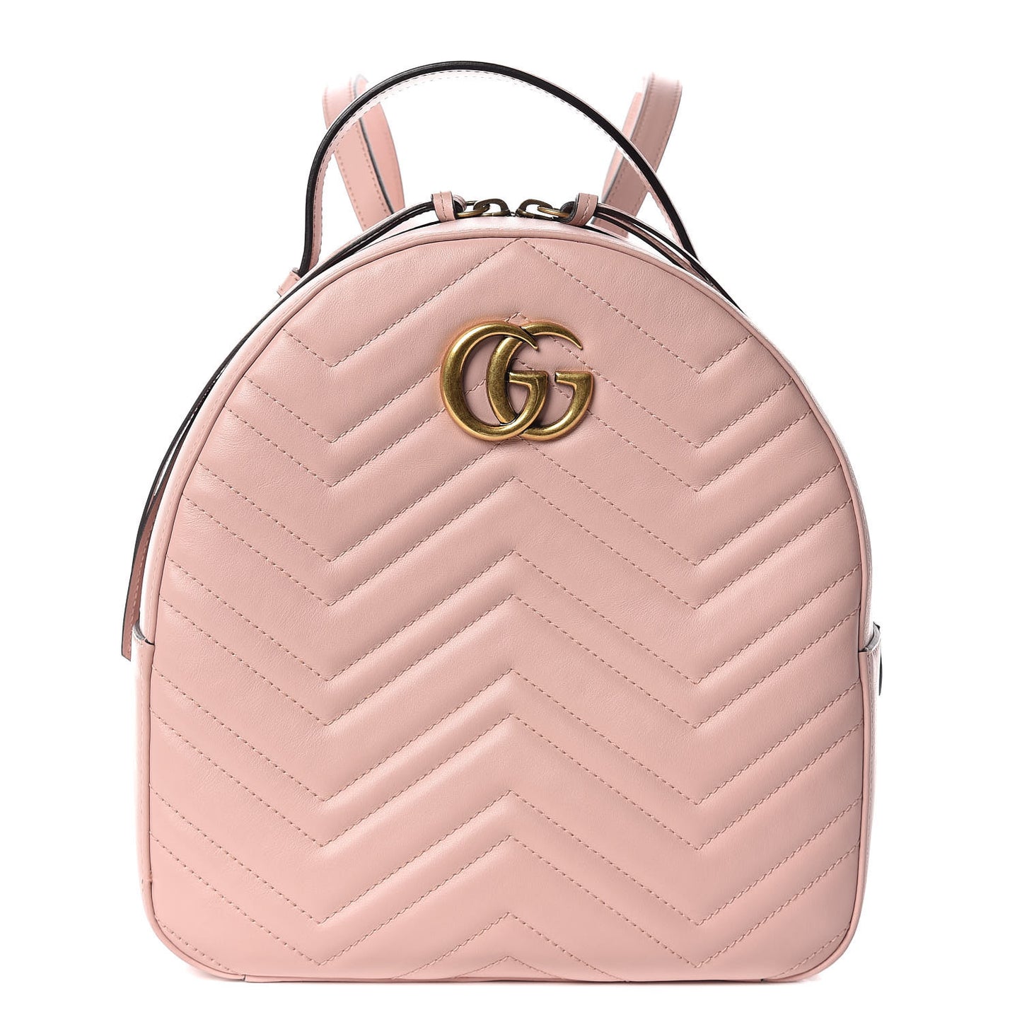 Calfskin Matelasse GG Marmont Dome Backpack Perfect Pink
