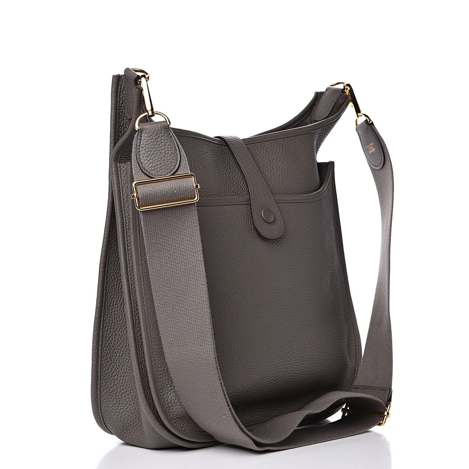 Hermes Taurillon Clemence Evelyne III GM Etain 3 of 10