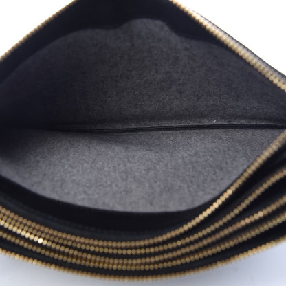 Celine Lambskin Large Trio Crossbody Bag Black 5 of 14