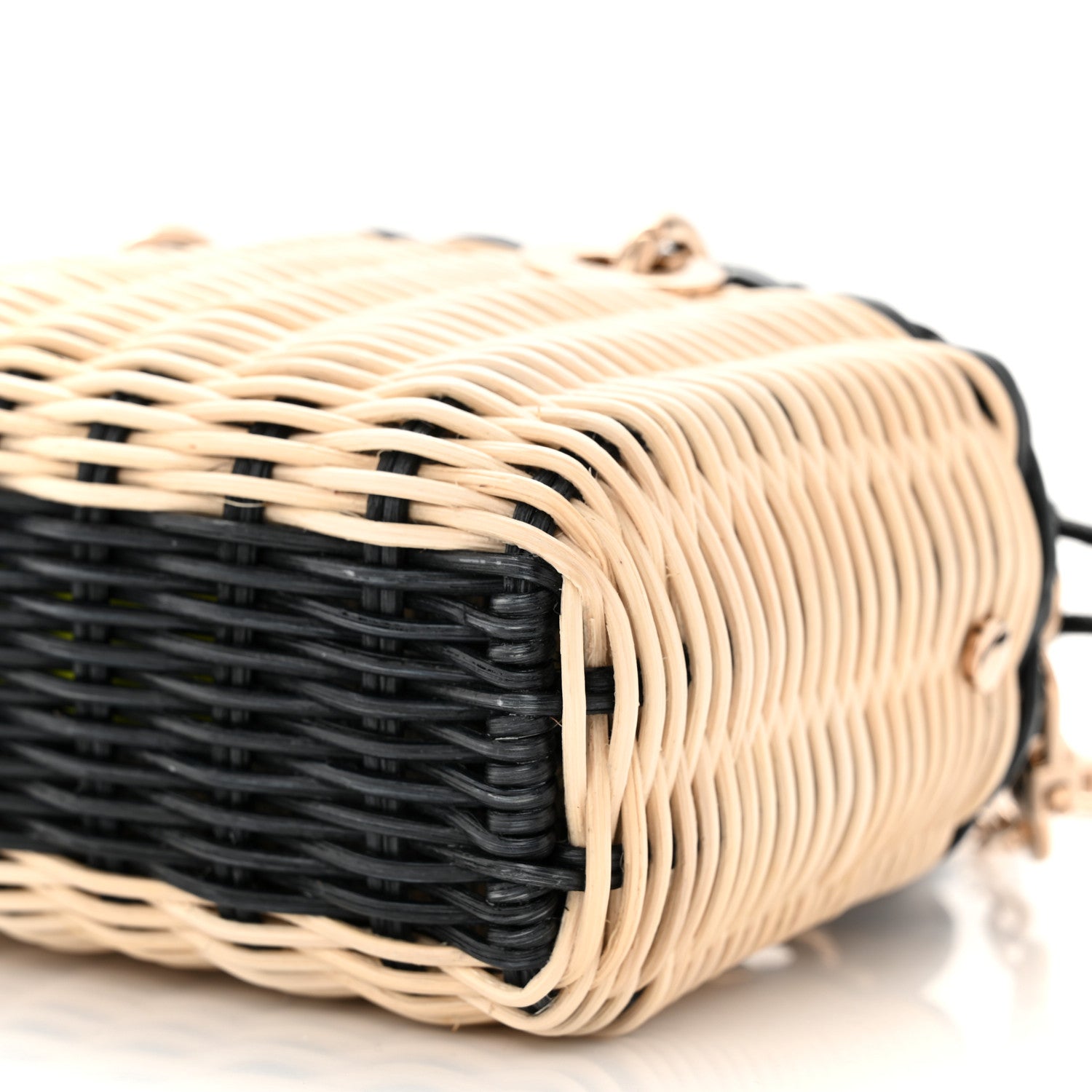 Christian Dior Wicker Oblique Micro Lady D-Joy Bag Natural Black 10 of 10