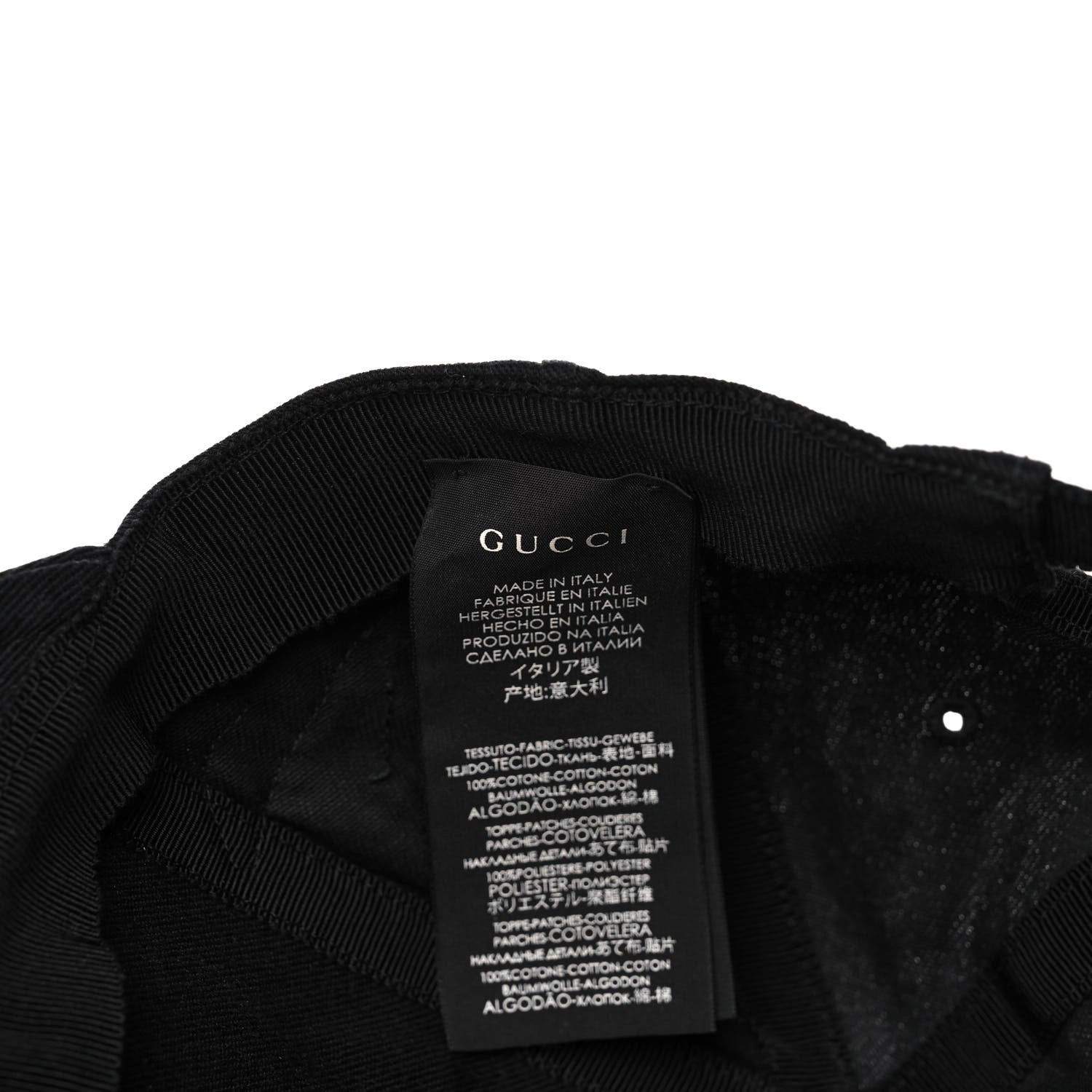 Gucci X MLB Cotton NY Yankees Baseball Hat 57-61 Black 8 of 8