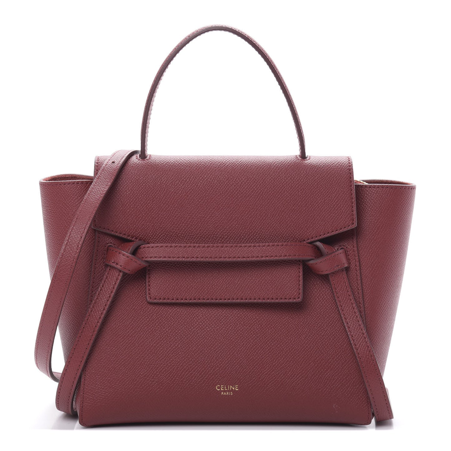 Grained Calfskin Nano Belt Bag Acai