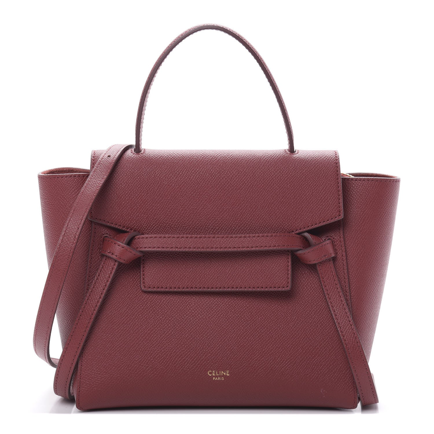 Celine Grained Calfskin Nano Belt Bag Acai 1 of 13