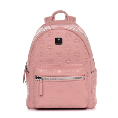MCM Calfskin Ottomar Monogram Backpack Pink 1 of 8